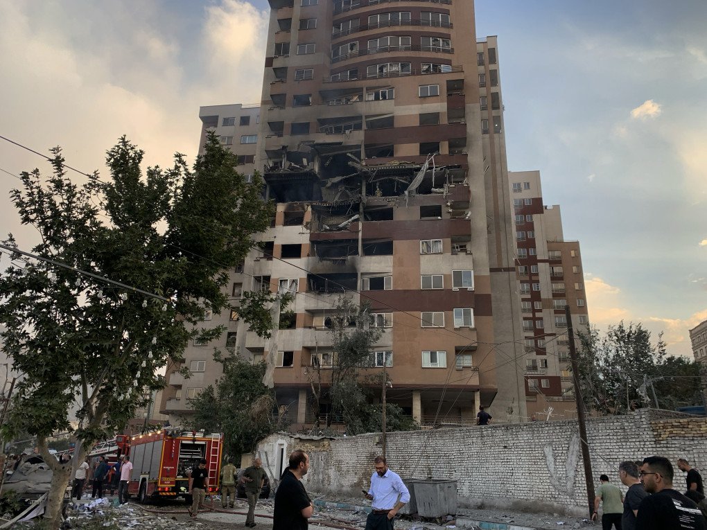 A view of a damaged building in the Iranian capital, Tehran, following an attack, on June 13, 2025. (Source: Getty Images) A view of a damaged building in the Iranian capital, Tehran, following an attack, on June 13, 2025. (Source: Getty Images)