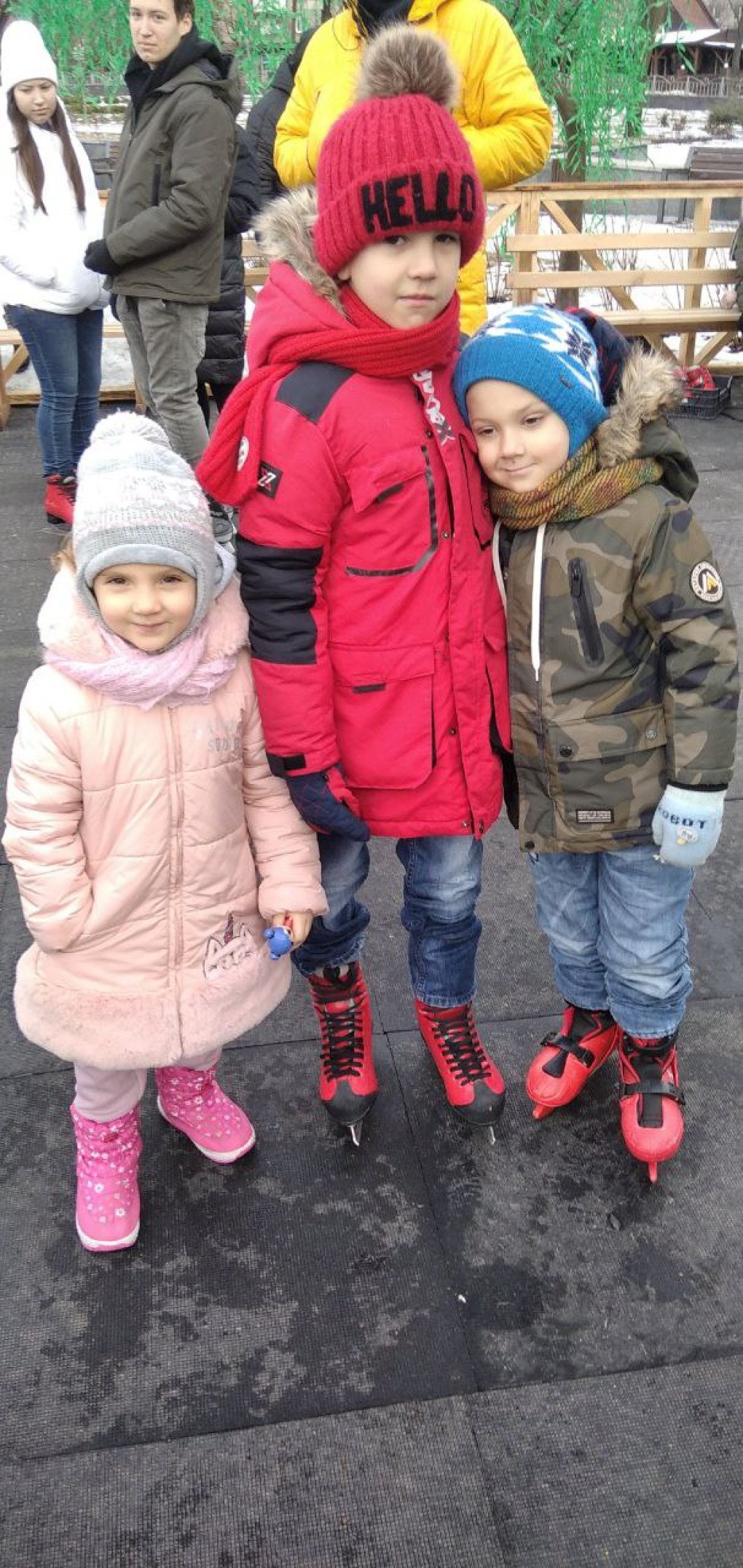 The ice rink in the city centre was the place where Daryna’s nephews first learned how to skate. Photo: Daryna Fedenko