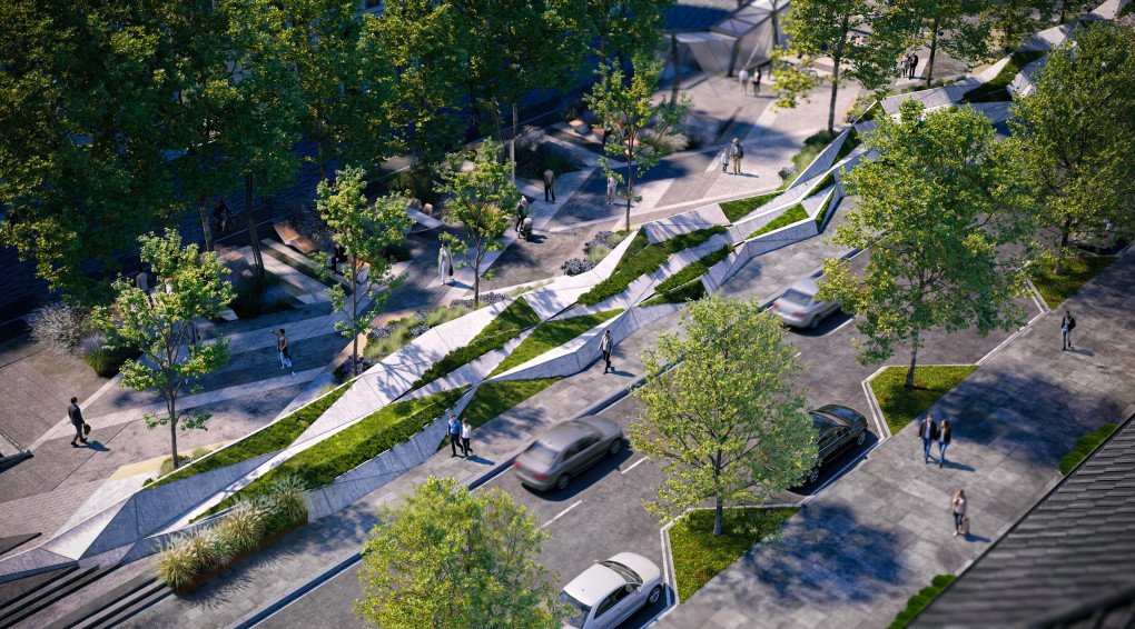 The reconstruction of Gogol Street in central Dnipro by the architectural team of Dmytro Volyk and Kseniia Donetska. (Source: Architecture MasterPrize)
