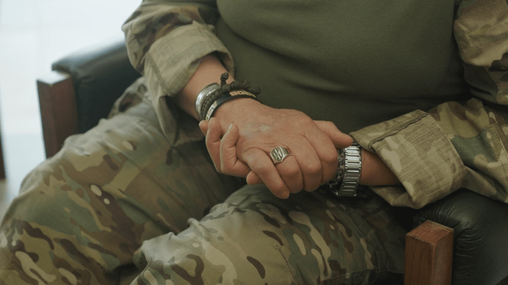 Tetiana Tepliuk, 74 y.o., sergeant of the Azov Brigade. (Source: Mikola Hrinenko/UNITED24 Media)