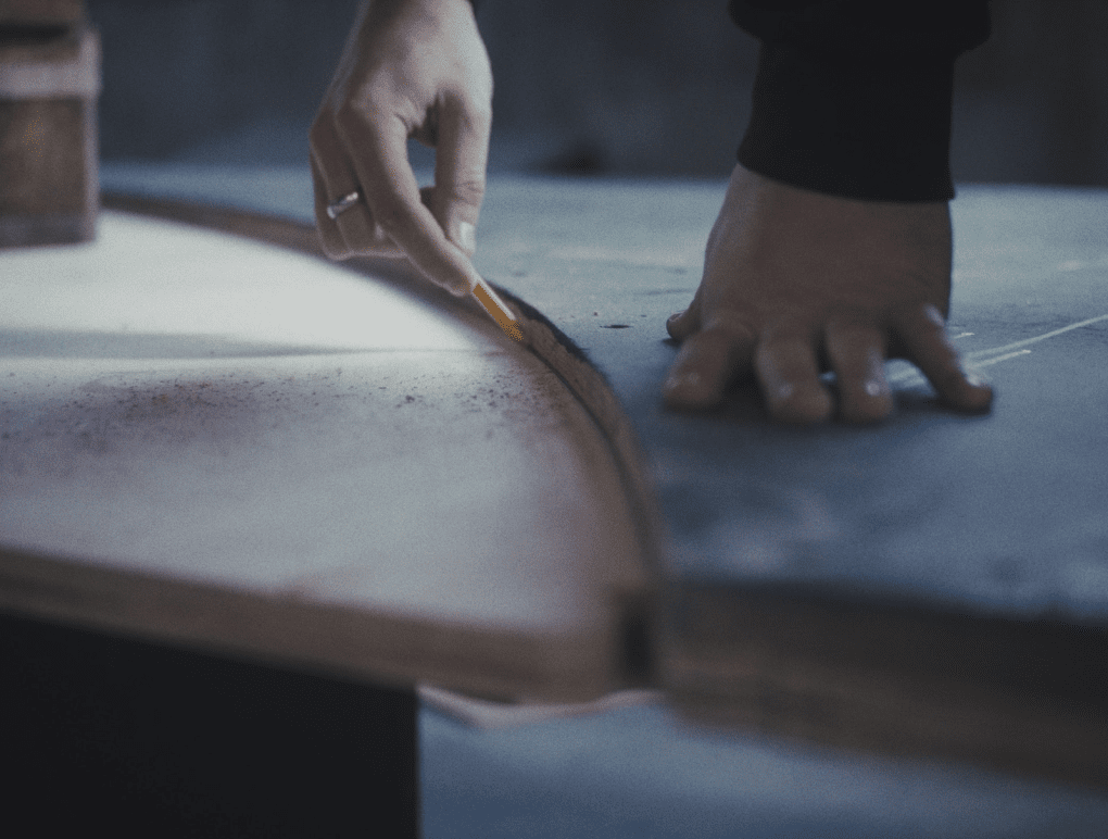 A section of a skate ramp is marked during the construction of Krytka indoor skatepark in Okhtyrka, Ukraine. (Source: NGO Street Cultures Development Center) A section of a skate ramp is marked during the construction of Krytka indoor skatepark in Okhtyrka, Ukraine. (Source: NGO Street Cultures Development Center)