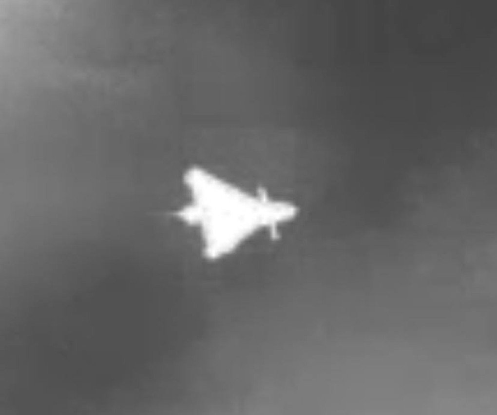 Russian jet-powered Shahed drone with whisker-like rods designed to trigger the warhead, September 2026.