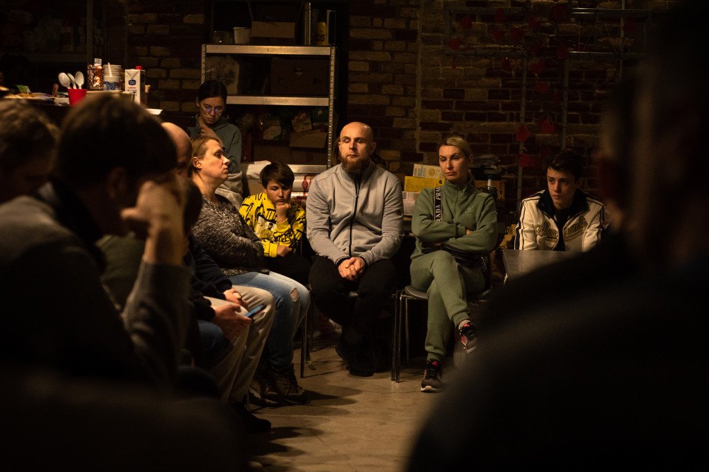 Dozens of families gather in the a baptist church turned into shelter since the Russian ivasion in Ukraine (Photo by Gustavo Basso/NurPhoto via Getty) Dozens of families gather in the a baptist church turned into shelter since the Russian ivasion in Ukraine (Photo by Gustavo Basso/NurPhoto via Getty)