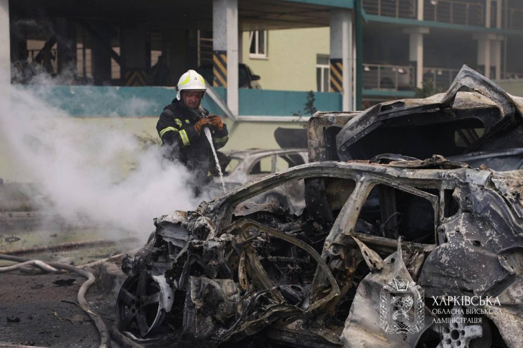 Aftermath of a Russian KAB strike in the central part of Kharkiv's Shevchenkivskyi district on July 24. (Source: Kharkiv Regional Military Administration) Aftermath of a Russian KAB strike in the central part of Kharkiv's Shevchenkivskyi district on July 24. (Source: Kharkiv Regional Military Administration)