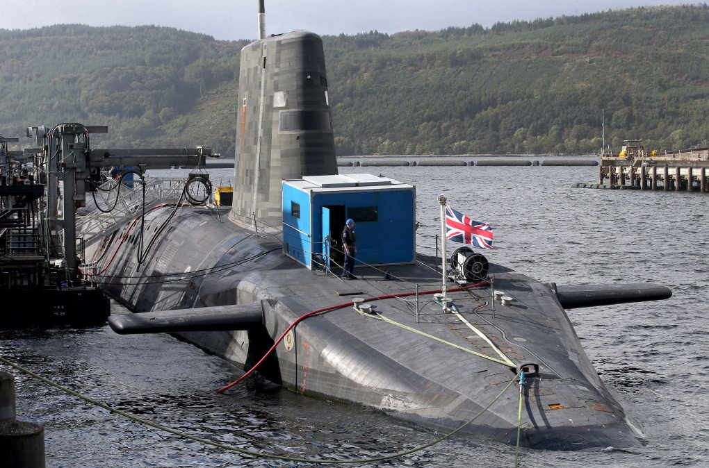 The Vanguard-class nuclear deterrent submarine HMS Vengeance at HM Naval Base Clyde, Faslane. (Source: Getty Images) The Vanguard-class nuclear deterrent submarine HMS Vengeance at HM Naval Base Clyde, Faslane. (Source: Getty Images)