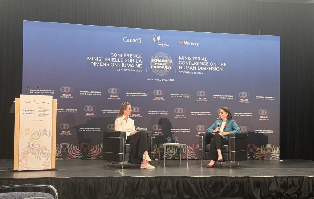 The tennis player-turned-advocate at a ministerial conference in Montreal, Canada. The tennis player-turned-advocate at a ministerial conference in Montreal, Canada.
