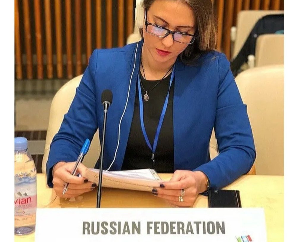 Nomma Zarubina representing the Russian Federation at an event (Source: Nomma Zarubina via Instagram) Nomma Zarubina representing the Russian Federation at an event (Source: Nomma Zarubina via Instagram)