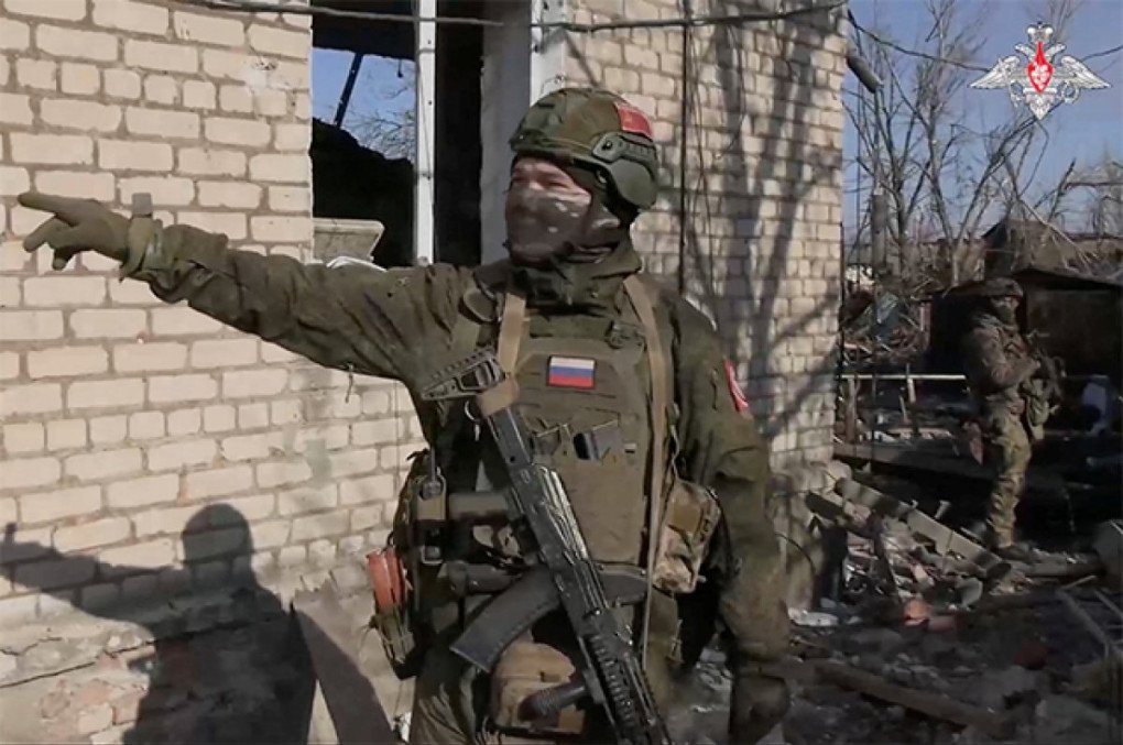 A Tuvan soldier of the 55th brigade, part of the 41st Combined Arms Army in Avdiivka, 22 February 2024. (Source: Wikimedia)