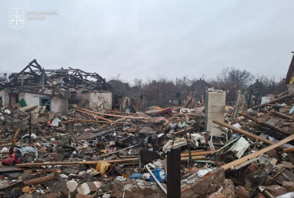Widespread devastation is seen in Kramatorsk’s residential sector on February 13, 2026. (Photo: Donetsk Regional Prosecutor’s Office)