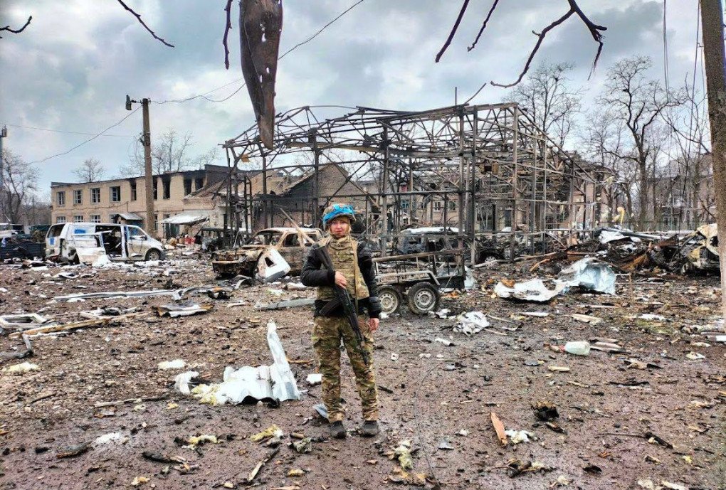 Herda during her miitary service. Photo: United by Golf