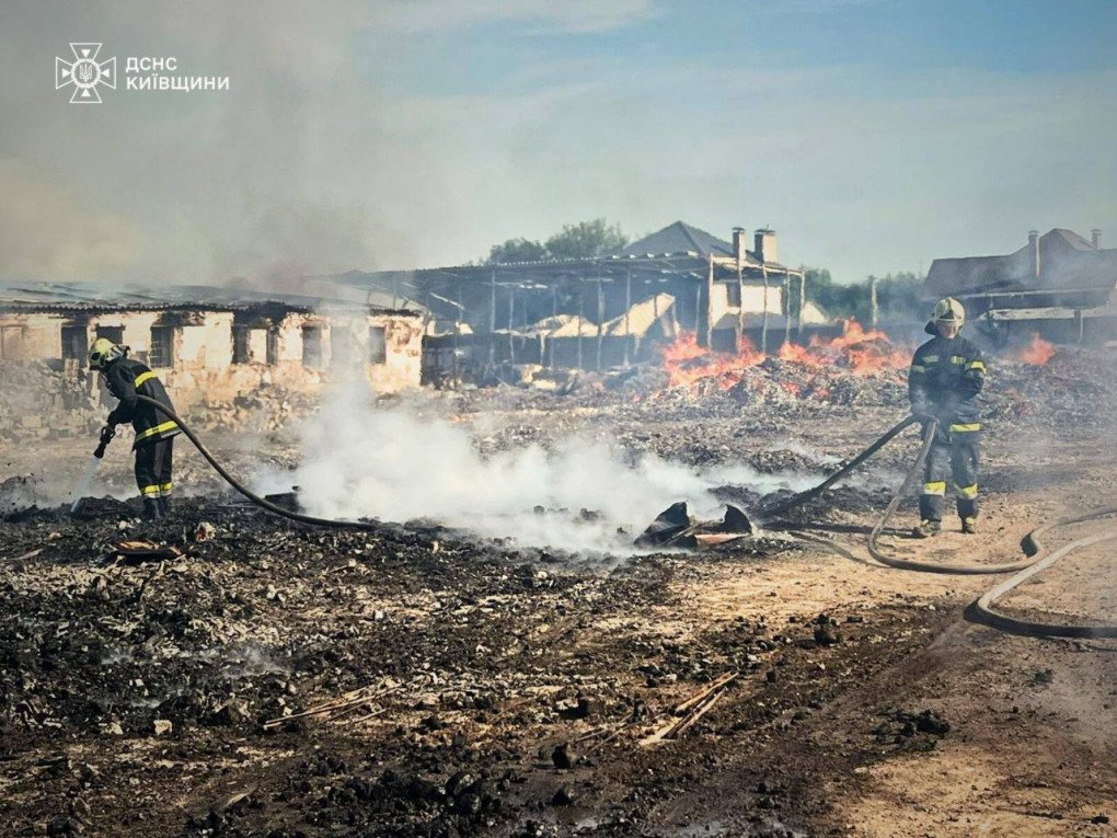 Aftermath of a massive Russian drone and missile strike on the Kyiv region, July 9, 2025. (Source: SES) Aftermath of a massive Russian drone and missile strike on the Kyiv region, July 9, 2025. (Source: SES)