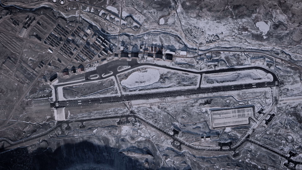 Satellite view of Pituffik Space Base, the only permanent US military installation in Greenland. (Source: Business Insider, Google, Vantor) Satellite view of Pituffik Space Base, the only permanent US military installation in Greenland. (Source: Business Insider, Google, Vantor)