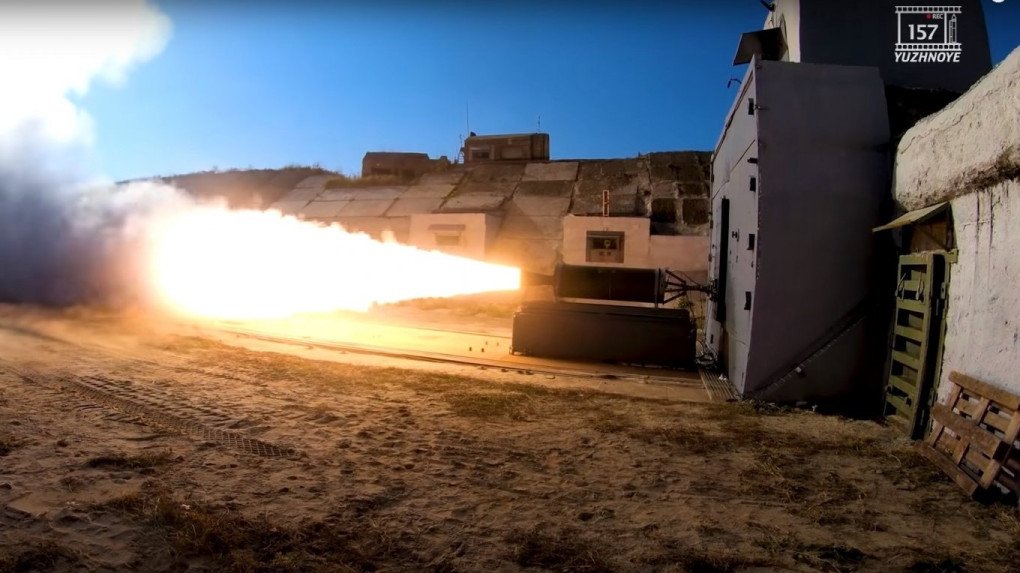Illustrative image. Testing the engine of the OTRK Sapsan/Hrim-2 missile. (Source: Defense Express) Illustrative image. Testing the engine of the OTRK Sapsan/Hrim-2 missile. (Source: Defense Express)