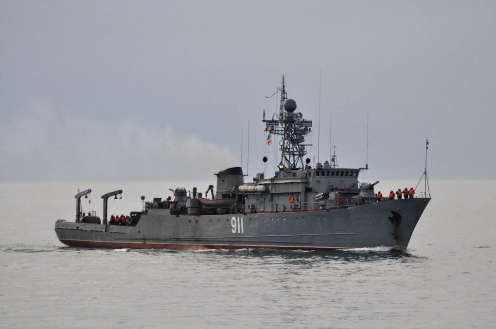 Russian Black Sea Fleet minesweeper Ivan Golubets at sea in 2017. (Source: Wikimedia)