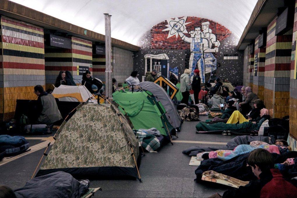 Kyiv residents take shelter in a metro station, tens of meters underground. Kyiv, Ukraine, October 6, 2026 (Photo: Louis Beaudemont/UNITED24 Media)