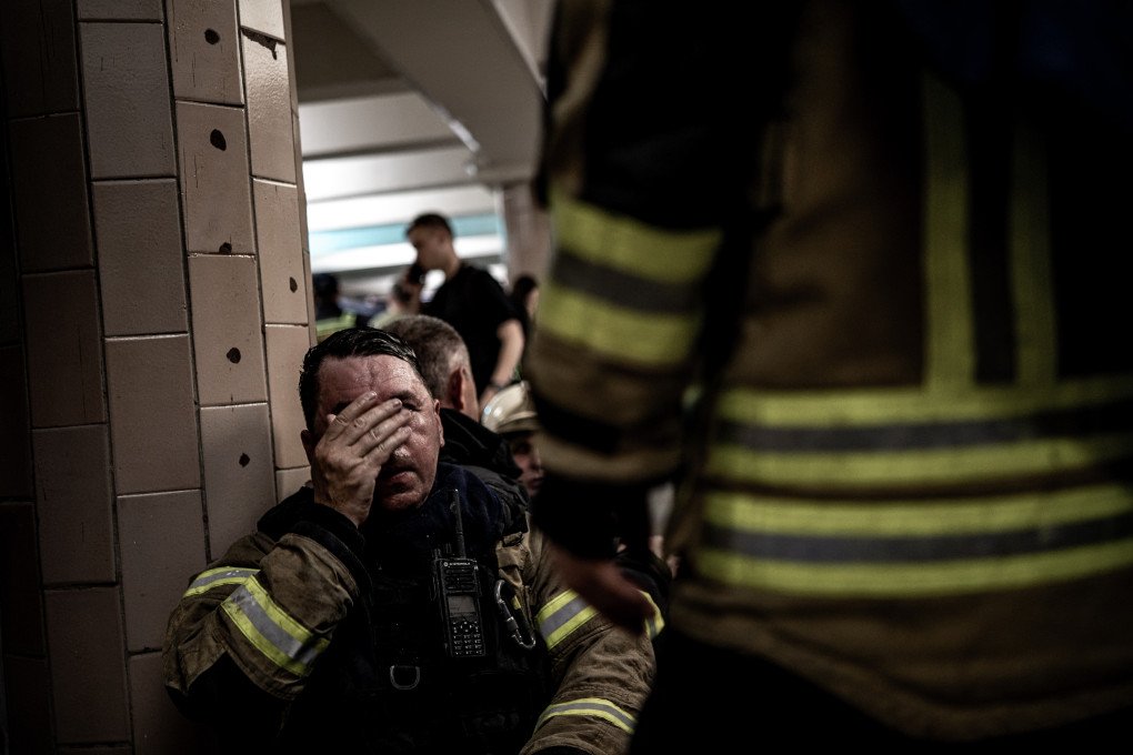 Firefighters in the metro during an alert of a possible Russian double-tap following a drone attack in Kharkiv, Ukraine, on June 14, 2026. (Photo by Vincenzo Circosta via Getty Images) Firefighters in the metro during an alert of a possible Russian double-tap following a drone attack in Kharkiv, Ukraine, on June 14, 2026. (Photo by Vincenzo Circosta via Getty Images)