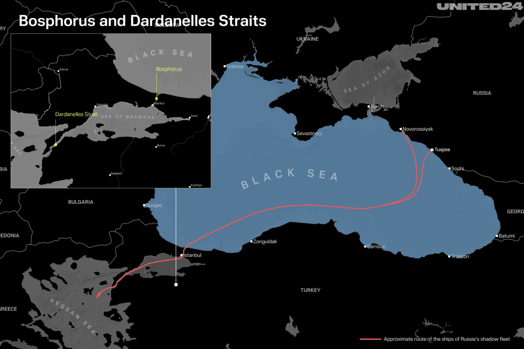 Bosporus & Dardanelles map