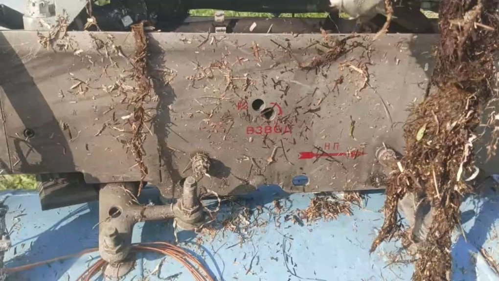 Pilón recuperado del helicóptero ruso Mi-24VP, 11 de abril de 2024. (Fuente: medios de comunicación rusos) Pilón recuperado del helicóptero ruso Mi-24VP, 11 de abril de 2024. (Fuente: medios de comunicación rusos)