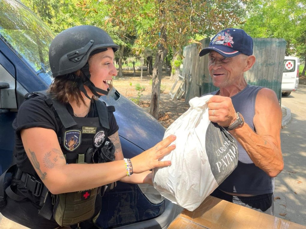 Kaitlyn Kruk volunteering in Kherson in July 2023. (Source: Kaitlyn Kruk) Kaitlyn Kruk volunteering in Kherson in July 2023. (Source: Kaitlyn Kruk)