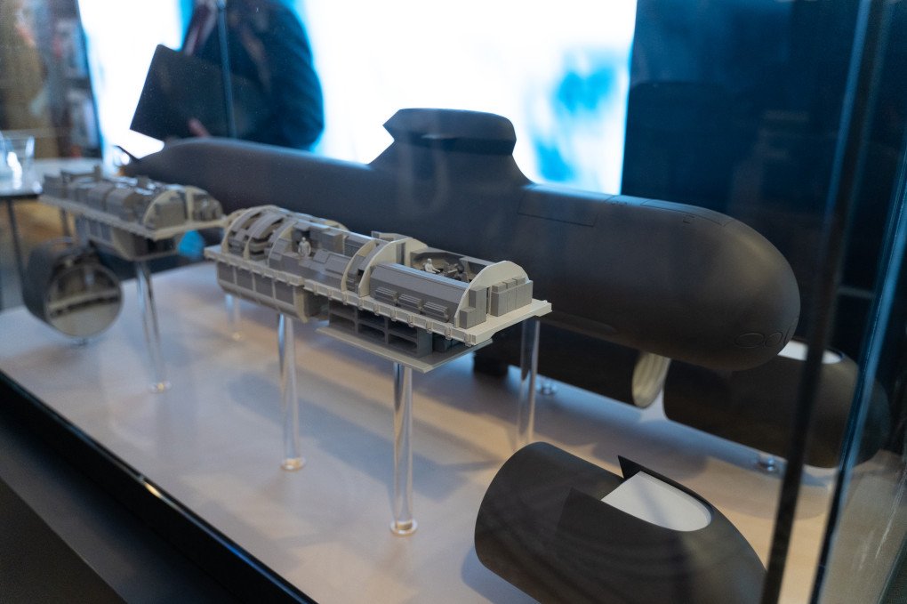 El submarino A26 de la clase Blekinge durante el Foro de Seguridad de Varsovia. (Fuente: Getty Images)