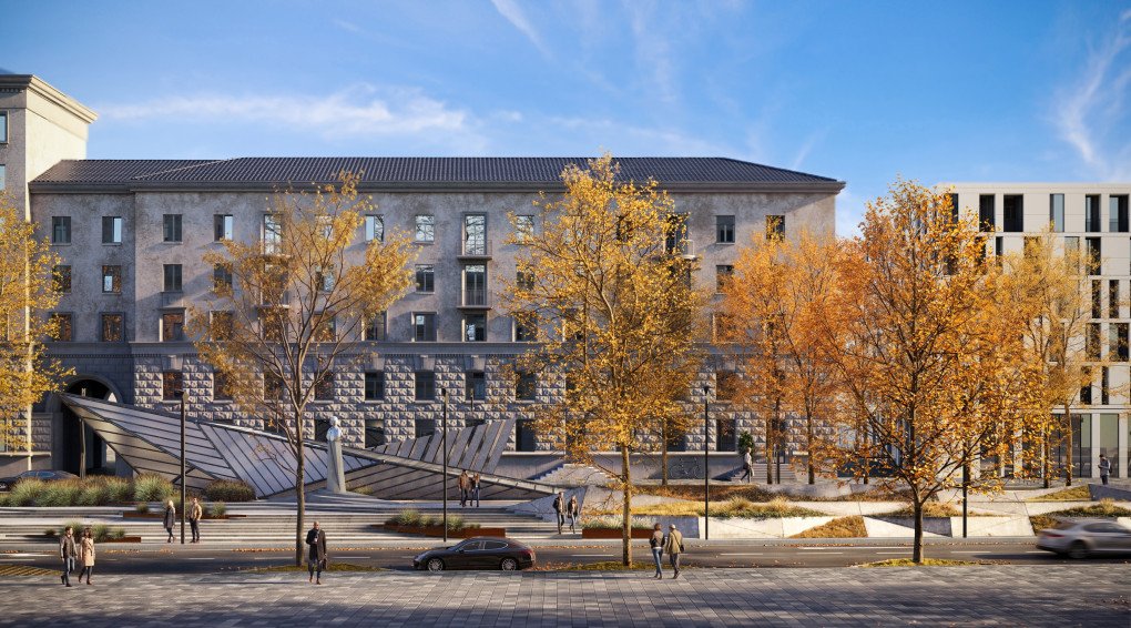The reconstruction of Gogol Street in central Dnipro by the architectural team of Dmytro Volyk and Kseniia Donetska. (Source: Architecture MasterPrize)