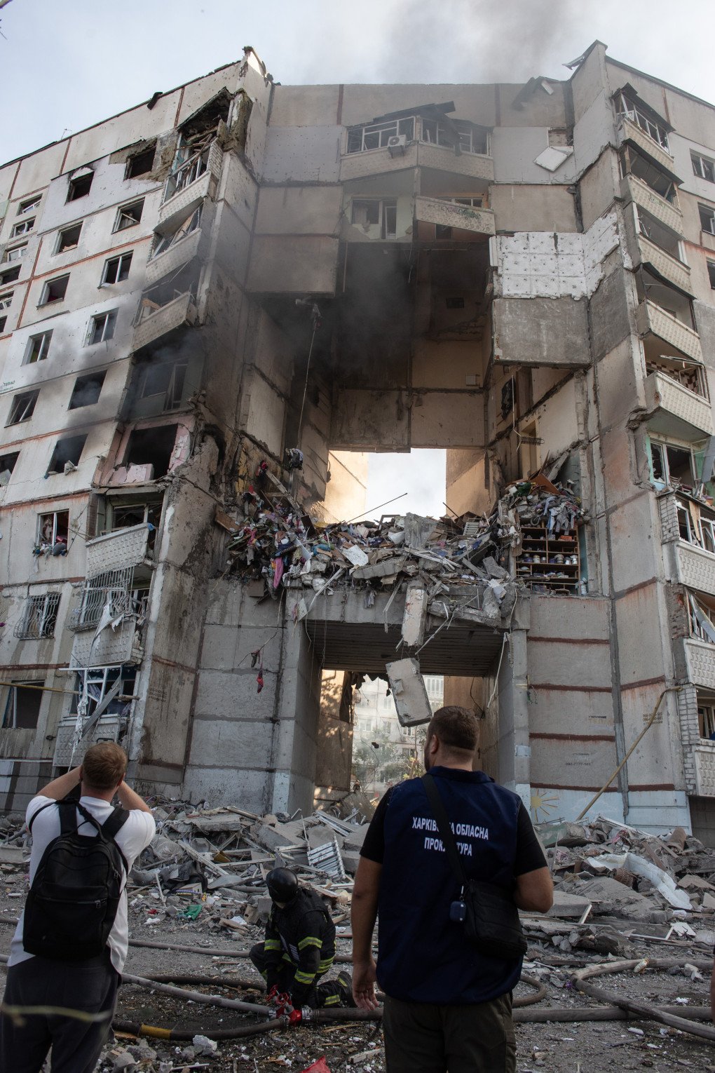 The aftermath of Russia's strike on a residential building in Kharkiv, September 24, 2024. (Source: Pavlo Pakhomenko) The aftermath of Russia's strike on a residential building in Kharkiv, September 24, 2024. (Source: Pavlo Pakhomenko)