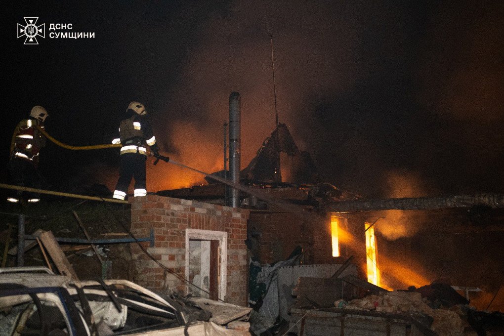Aftermath of a Russian drone strike on the Sumy region, June 24, 2025. (Source: SES) Aftermath of a Russian drone strike on the Sumy region, June 24, 2025. (Source: SES)
