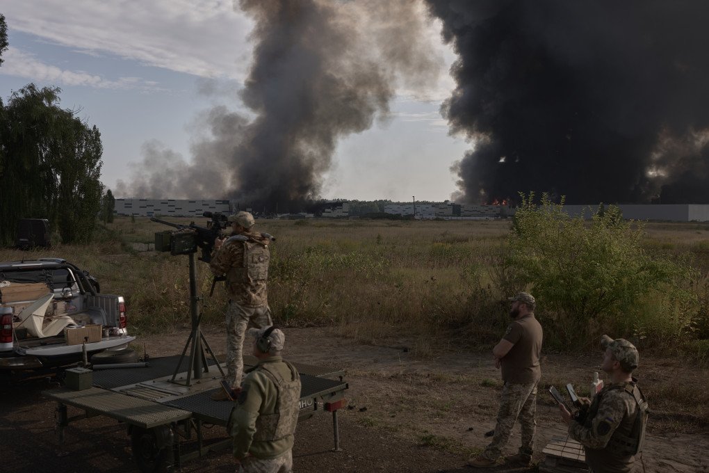 A Ukrainian Mobile Fire Group operates their weapons to engage an incoming jet-powered Shahed drone during a Russian aerial attack on August 27, 2026 in Boryspil, Kyiv region, Ukraine. (Photo by Kostiantyn Liberov via Getty Images) A Ukrainian Mobile Fire Group operates their weapons to engage an incoming jet-powered Shahed drone during a Russian aerial attack on August 27, 2026 in Boryspil, Kyiv region, Ukraine. (Photo by Kostiantyn Liberov via Getty Images)