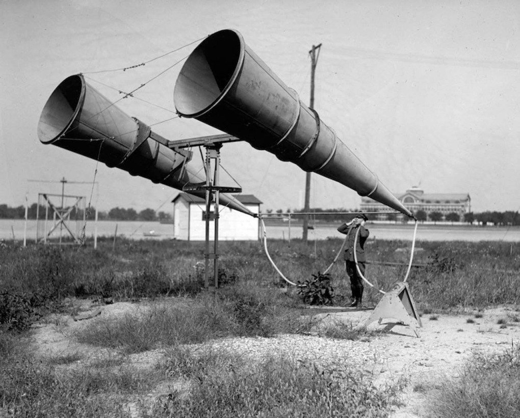 Tubos acústicos de guerra: El sistema de localización y detección de aviones utilizado en 1917, antes de la invención del radar.