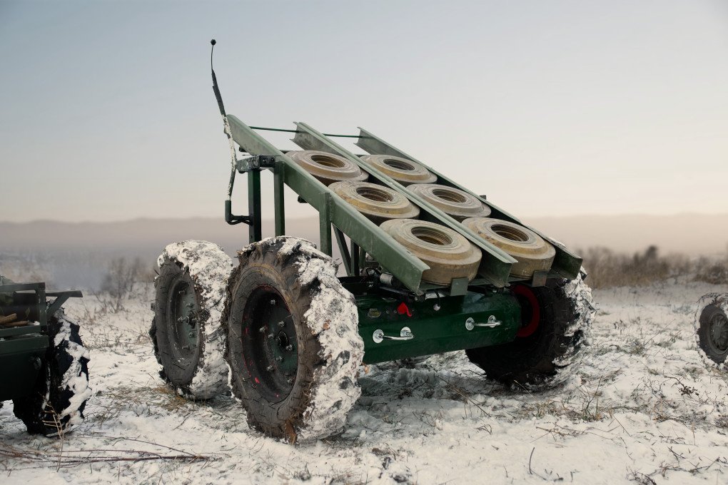 UGV “Gimli,” designed for laying landmines. Photo: Alina Andreeva.