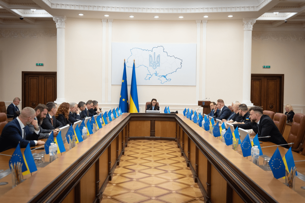 Ukrainian government officials attend a high-level cabinet meeting led by Prime Minister Yulia Svyrydenko, who is seated at the head of the long table. (Source: Cabinet of Ministers of Ukraine) Ukrainian government officials attend a high-level cabinet meeting led by Prime Minister Yulia Svyrydenko, who is seated at the head of the long table. (Source: Cabinet of Ministers of Ukraine)