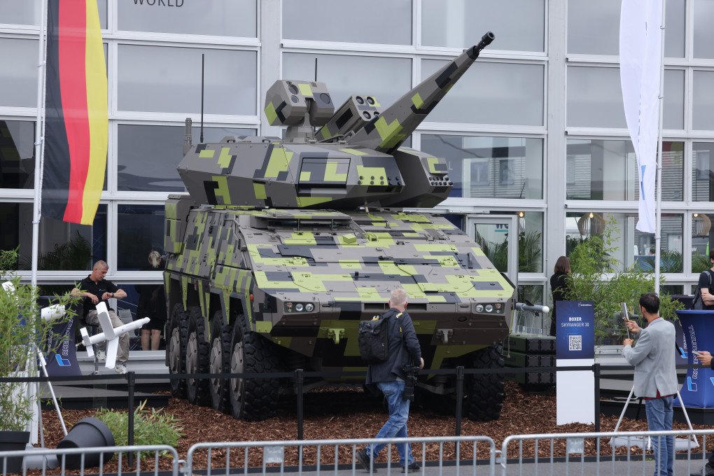 A Skyranger 30 anti-drone and missile system of Rheinmetall stands on display at the 2024 ILA Berlin Air Show on June 05, 2024, in Schoenefeld, Germany. (Source: Getty Images) A Skyranger 30 anti-drone and missile system of Rheinmetall stands on display at the 2024 ILA Berlin Air Show on June 05, 2024, in Schoenefeld, Germany. (Source: Getty Images)