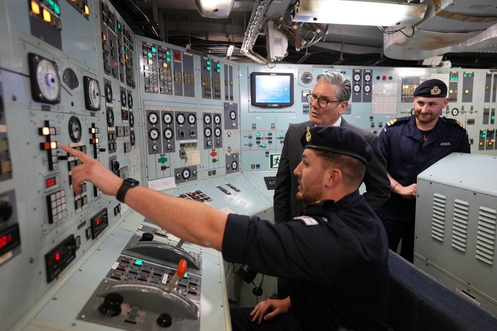Britain's Prime Minister Keir Starmer listens to Royal Marines on the HMS ST Albans in Oslo, during his visit to Oslo, Norway, while attending the Joint Expeditionary Force (JEF) Leaders' Summit. (Source: Alastair Grant via Getty Images) Britain's Prime Minister Keir Starmer listens to Royal Marines on the HMS ST Albans in Oslo, during his visit to Oslo, Norway, while attending the Joint Expeditionary Force (JEF) Leaders' Summit. (Source: Alastair Grant via Getty Images)