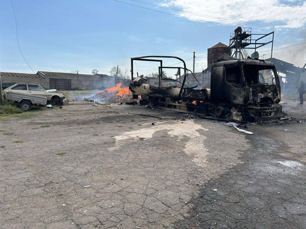 A Russian missile struck a cargo ship carrying wheat to Egypt in the Black Sea today, September 12, 2024. (Source: Volodymyr Zelenskyy/ Official Telegram) A Russian missile struck a cargo ship carrying wheat to Egypt in the Black Sea today, September 12, 2024. (Source: Volodymyr Zelenskyy/ Official Telegram)