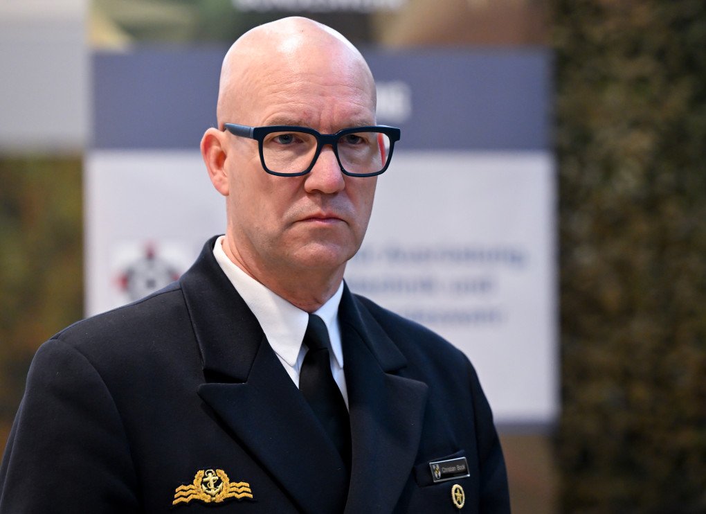 Rear Admiral Christian Bock, Head of the Bundeswehr Innovation Center, attends the opening of the Bundeswehr Innovation Center in Erding, Bavaria, on February 2, 2026. (Source: Getty Images) Rear Admiral Christian Bock, Head of the Bundeswehr Innovation Center, attends the opening of the Bundeswehr Innovation Center in Erding, Bavaria, on February 2, 2026.