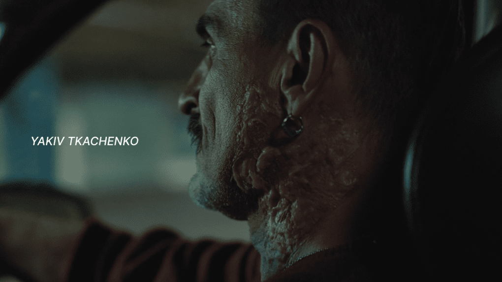 The father. Daddy’s Little Scratch, directed by Yehor Harmash. Photo: Still from the trailer of Daddy’s Little Scratch.