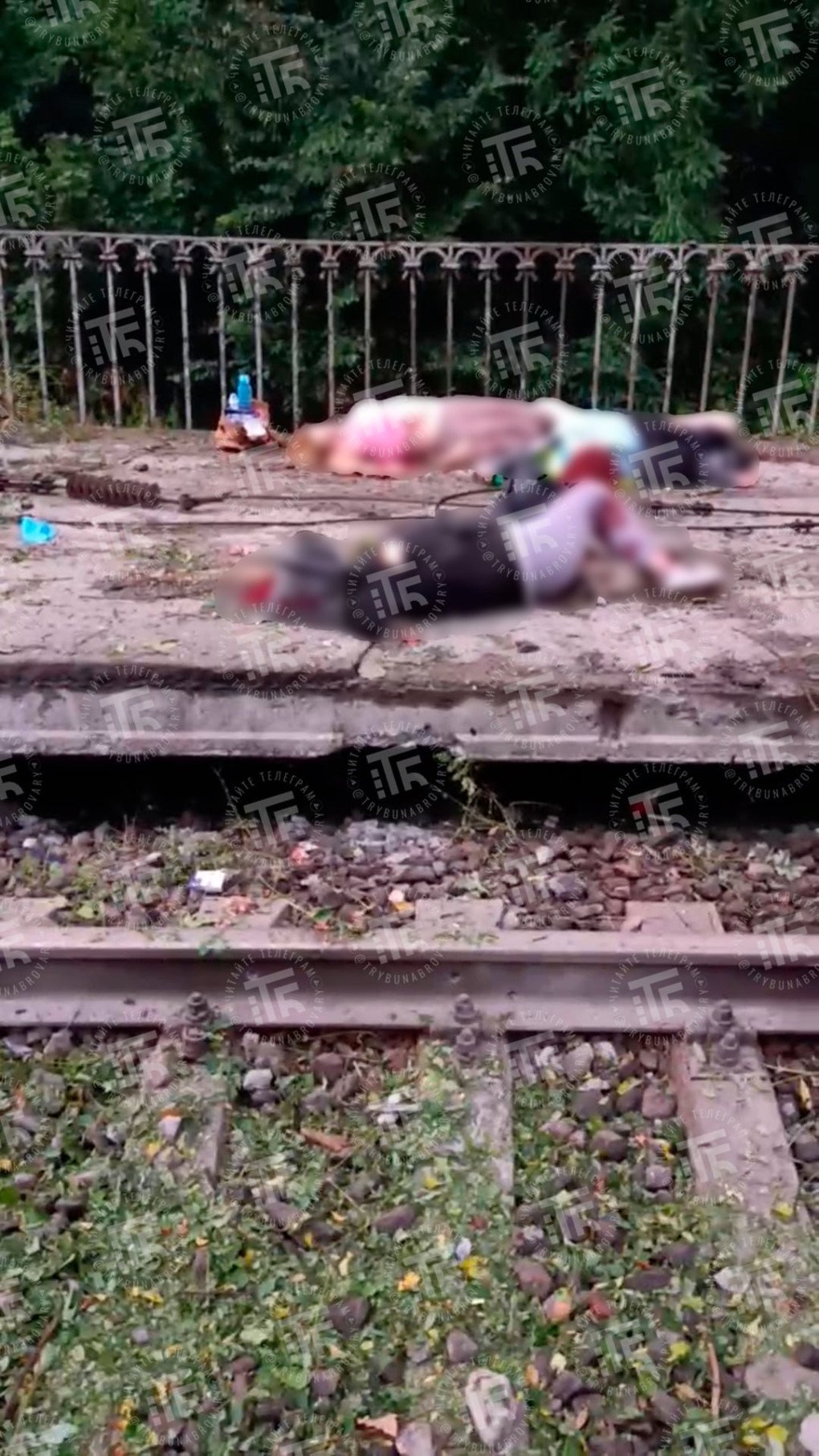 The bodies of civilians lie on the platform at Kvitneve railway station in Kyiv region after a Russian strike on August 5. (Source: Trybuna Brovary/Telegram) The bodies of civilians lie on the platform at Kvitneve railway station in Kyiv region after a Russian strike on August 5. (Source: Trybuna Brovary/Telegram)