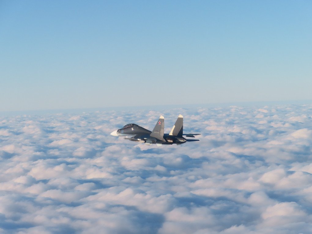 Russian Su-30SM “81 Blue,” tail number RF-81885, intercepted by the Spanish Air Forces, January 28, 2026. (Source: Spanish Air Force)