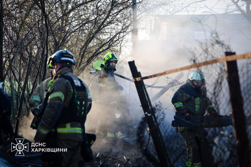 Aftermath of a Russian drone strike on Kharkiv, April 16, 2026. (Source: SES)