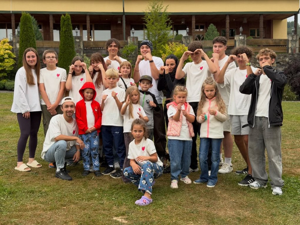 Children participating in Gen.Camp Family in Ukraine’s Carpathian Mountains. (Source: Angelina Jolie/Instagram) Children participating in Gen.Camp Family in Ukraine’s Carpathian Mountains. (Source: Angelina Jolie/Instagram)