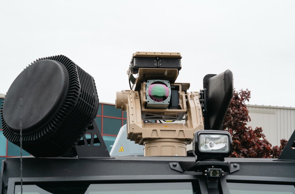 Leonardo’s Falcon Shield system, installed on a Roshel Senator MRAP. (Source: Roshel) Leonardo’s Falcon Shield system, installed on a Roshel Senator MRAP. (Source: Roshel)
