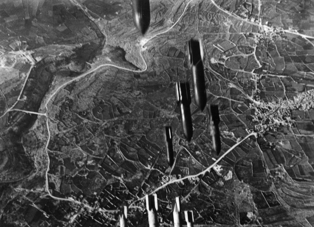Nazis air attack on Malta - bomb dropping, 1942 (Photo by Ullstein Bild via Getty Images) Nazis air attack on Malta - bomb dropping, 1942 (Photo by Ullstein Bild via Getty Images)