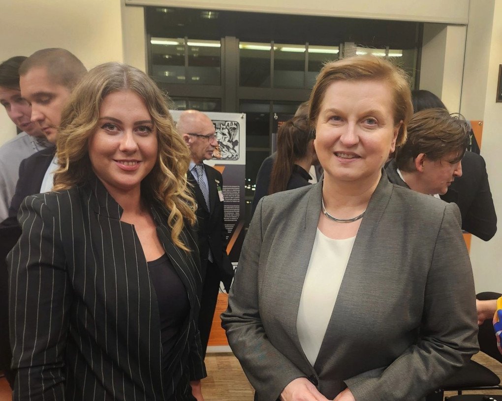 Nomma Zarubina with former Member of the European Parliament, Anna Fotyga. (Source: Nomma Zarubina via Linkedin) Nomma Zarubina with former Member of the European Parliament, Anna Fotyga. (Source: Nomma Zarubina via Linkedin)
