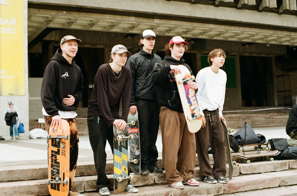 Despite the war, the skaters organize their own contests. (Photo: Hironori Kodama)