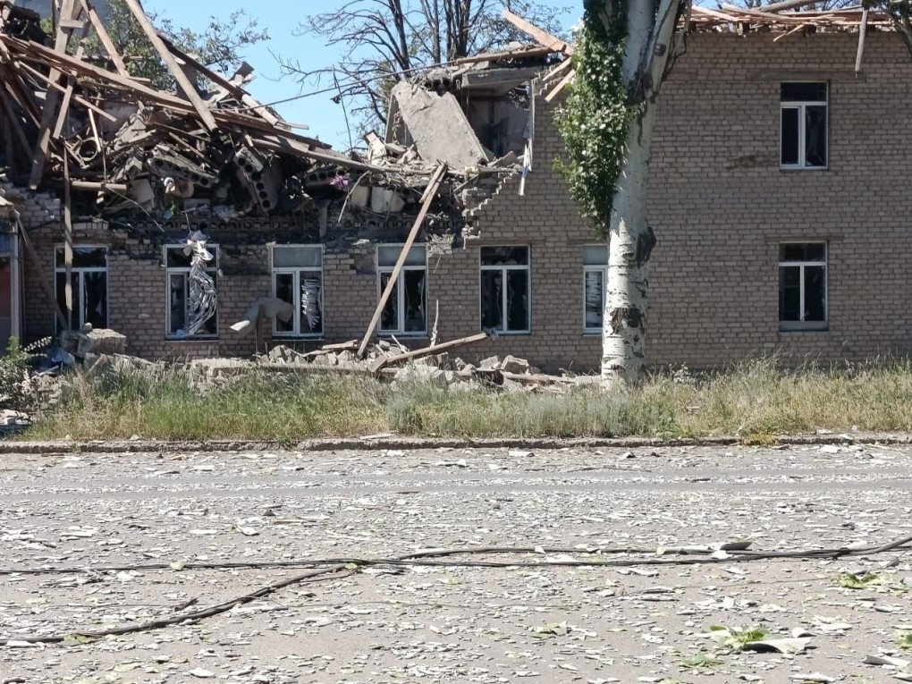 The aftermath of the Russian attack on Druzhkivka in Ukraine’s Donetsk region on June 25, 2026. (Source: Donetsk regional governor Vadym Filashkin)