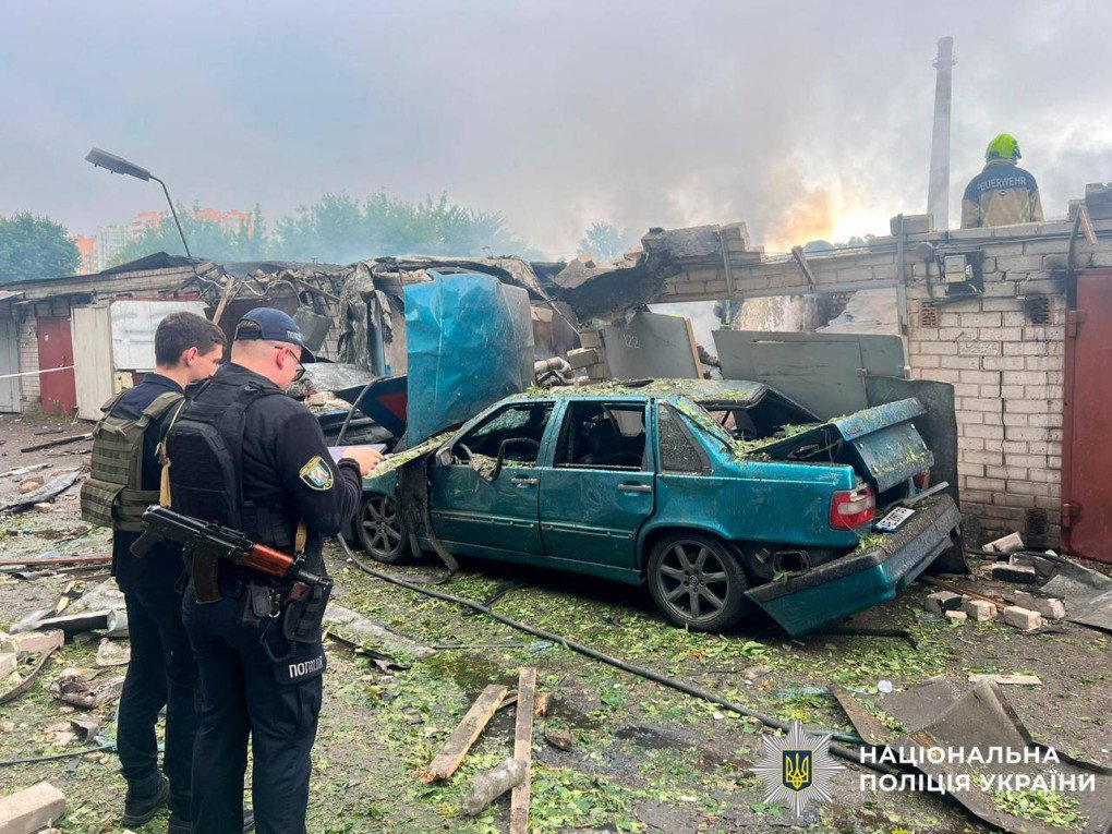Aftermath of a massive Russian airstrike on Kyiv, July 21, 2025. (Source: Ukrainian Police) Aftermath of a massive Russian airstrike on Kyiv, July 21, 2025. (Source: Ukrainian Police)