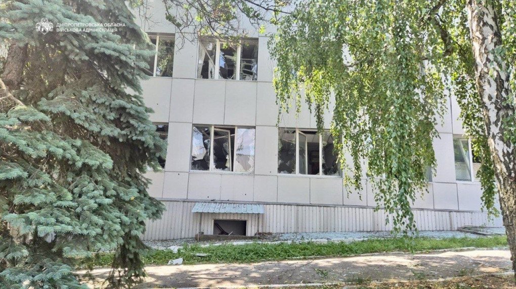 A damaged building in Dnipro after a Russian missile strike on June 29. (Photo: Dnipropetrovsk Regional Military Administration)