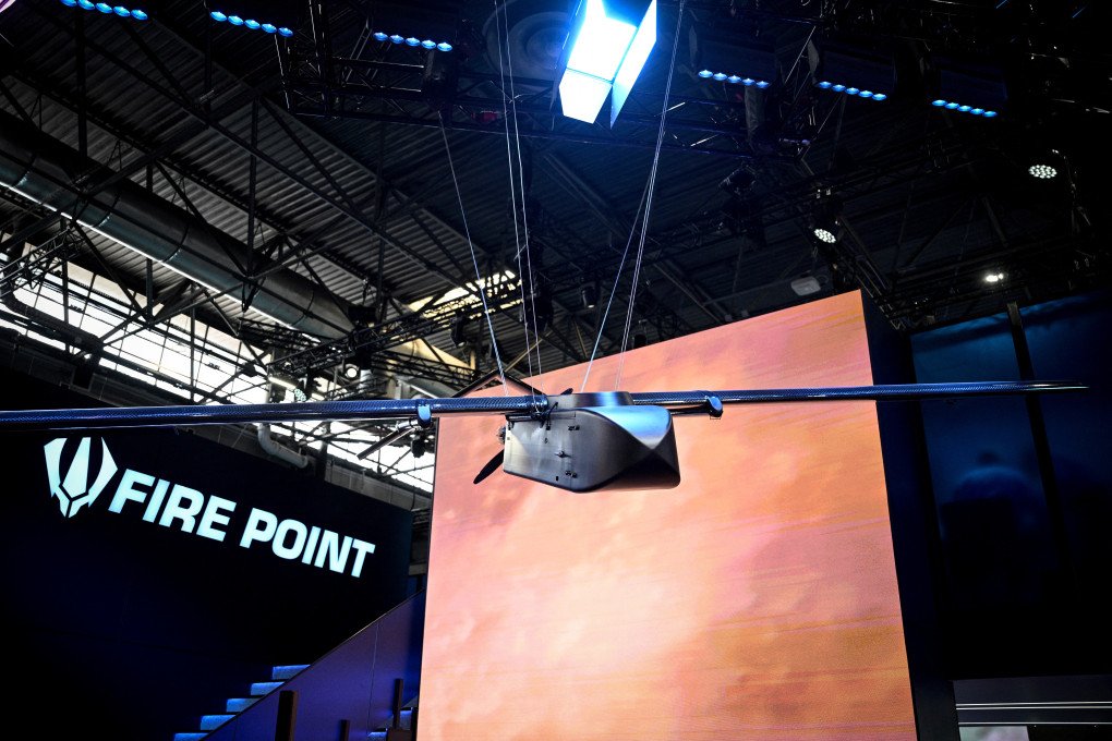 A Ukrainian Fire Point FP-1 drone on display at Eurosatory near Paris, June 16, 2026. (Photo: Julien de Rosa/AFP via Getty Images) A Ukrainian Fire Point FP-1 drone on display at Eurosatory near Paris, June 16, 2026. (Photo: Julien de Rosa/AFP via Getty Images)