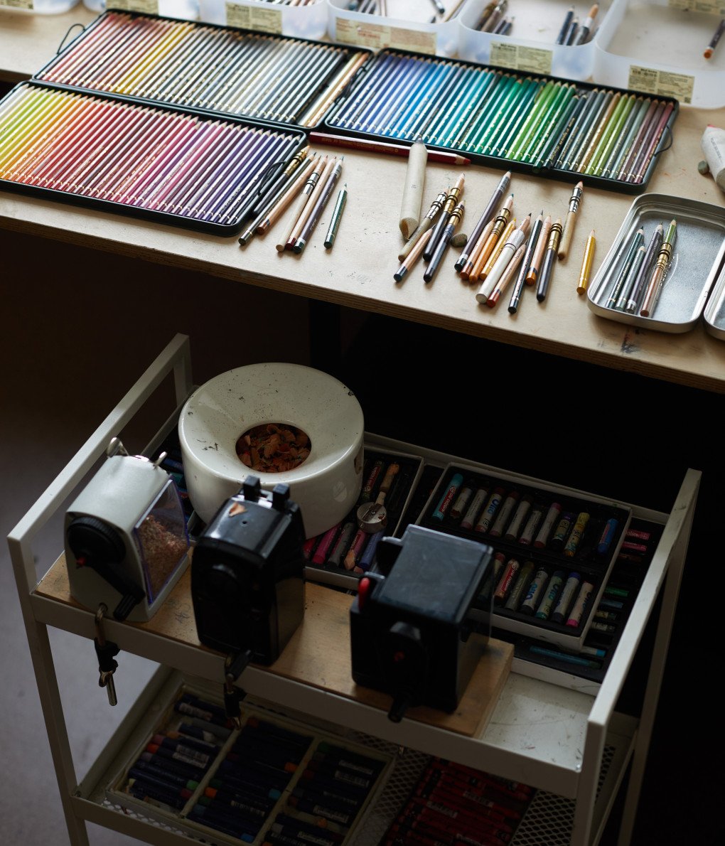 Scenes from Makovs studio. Kharkiv, Ukraine. 