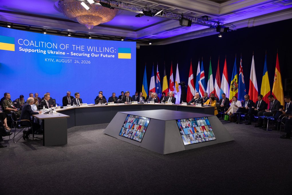 European leaders during the Coalition of the Willing meeting in Kyiv. Photo: Vic Bakin/UNITED24 Media Coalition of the Willing meeting